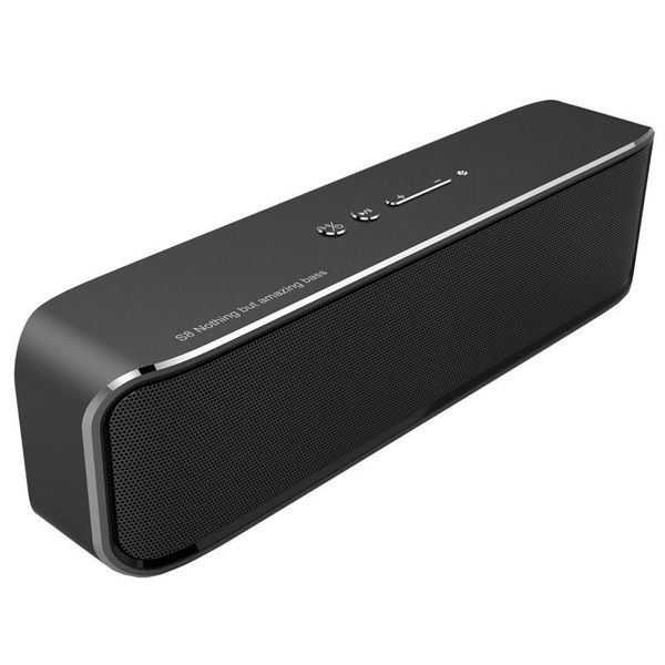 

s8 wireless bluetooth speaker heavy weight subwoofer home 3d surround portable car german small steel gun large volume