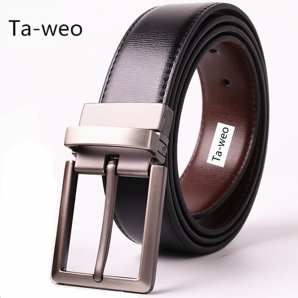 

belts reversible black & brown belts, fashion business men's leather belt, pin buckle designer men high quality