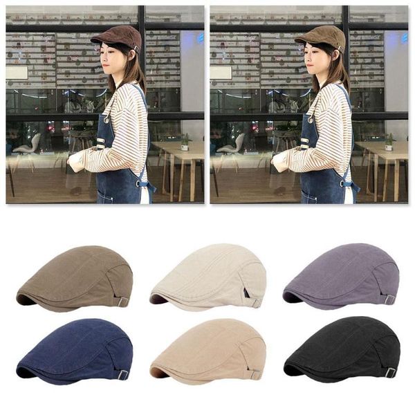 

classic light board solid color cotton hat shading beret fashion explosion lightweight hat sunscreen painter cap leisure re n7u2, Blue;gray