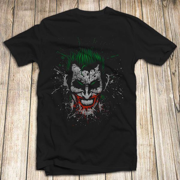 

joker comics men's t shirt 100% cotton funny and crazy 2019 new fashion brand clothing 100% cotton short sleeve summer t-shirt