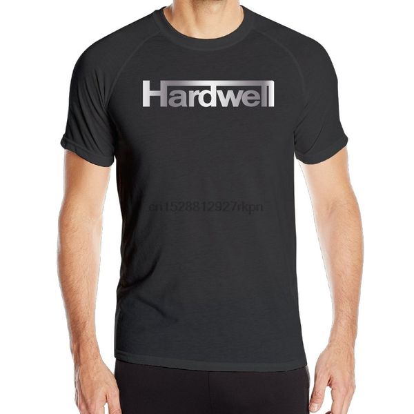 

men's dj hardwell platinum logo quick drying t-shirt black