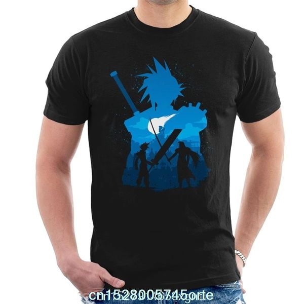 

отпечатано смешон 2020 camiseta final fantasy battle силуэт мужской футболка 100% хлопок o-образный вырез с коротким рукавом женщина t-shirt
