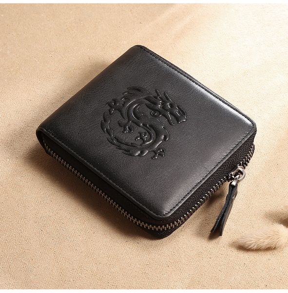 

новая натуральная кожа мужчины кошелек портмоне small mini card holder цепи мужской кошелек карманный высокое качество, Red;black