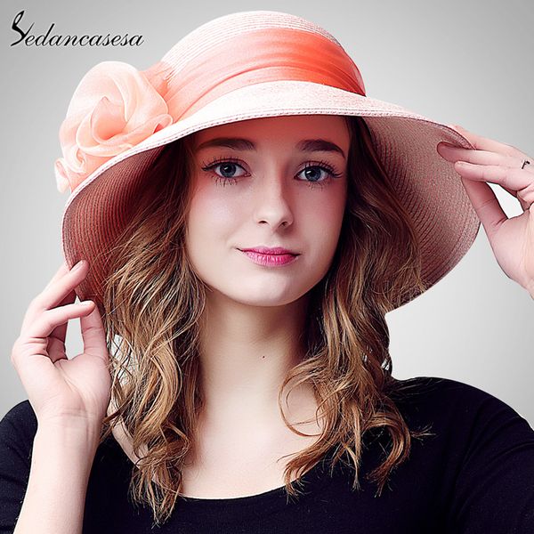 

wide brim hats sedancasesa summer sun hat female holiday beach for women visor caps handmade big flower girls ladies, Blue;gray