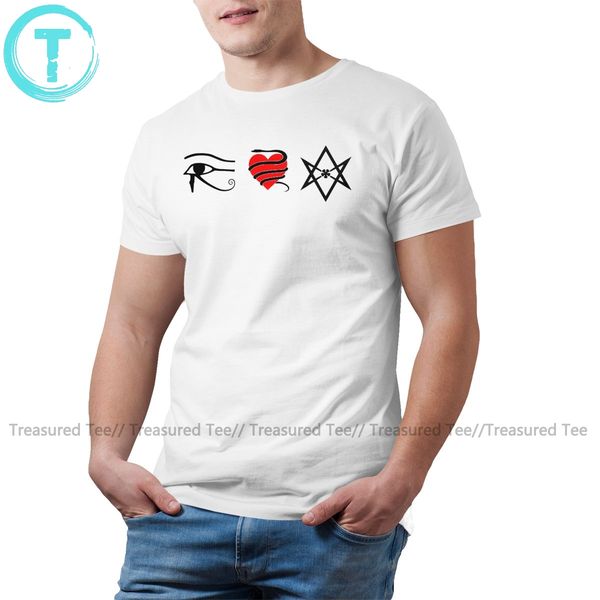 

serpent t shirt i heart thelema t-shirt man graphic tee shirt short sleeves xxx basic fun 100 cotton tshirt