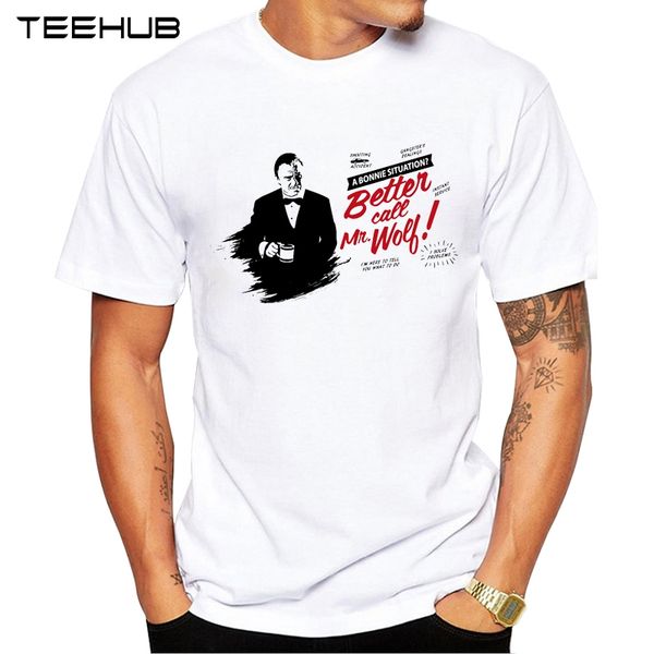 

2019 teehub мужская мода better call-mr wolf printed t-shirt с коротким рукавом новизна o-образным вырезом дизайн tops охладить tee