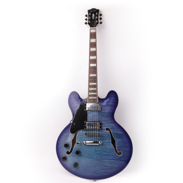 

good quality left lefty jazz hollow body f hole electric guitar ing