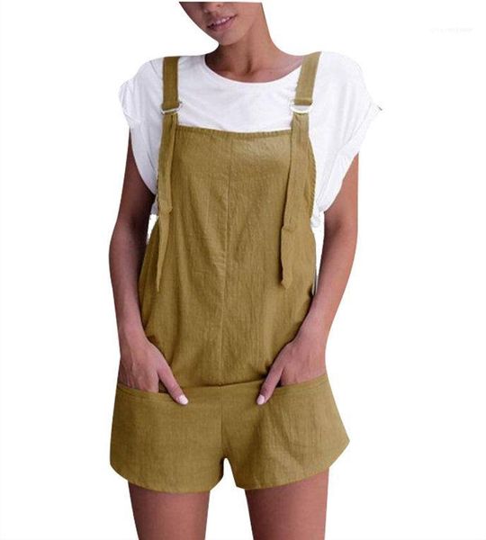 

pockets summer overalls womens jumpsuits casual womens loose sleeveless womens rompers colorful ladies shorts with, Black;white