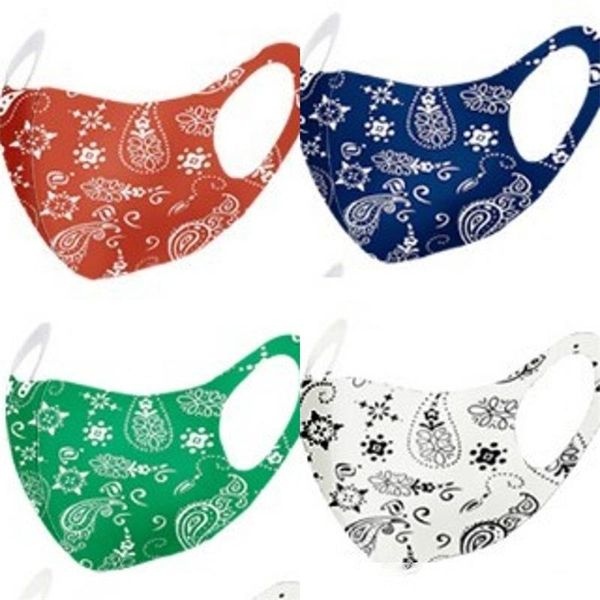 

flower printed mascherine thin breathable mouth face masks foldable anti smoke respirator fashion custom earloop man women 2 2zka c2