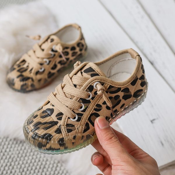 

okshoes, classic canvas sneakers for girls, children's jelly bottom candy color sneakers, fashion leopard print casual shoes