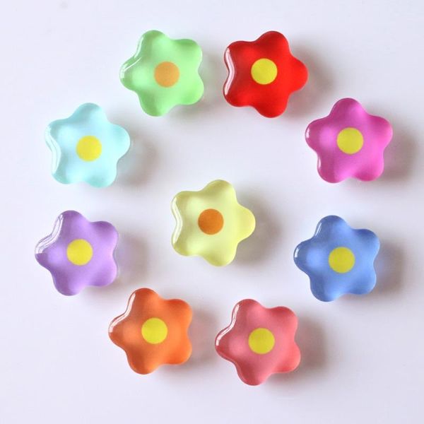 

qiyue 9 plum blossom patterns kitchen fridge stickers 18/ 25mm crystal glass refrigerator stickers modern home decoration