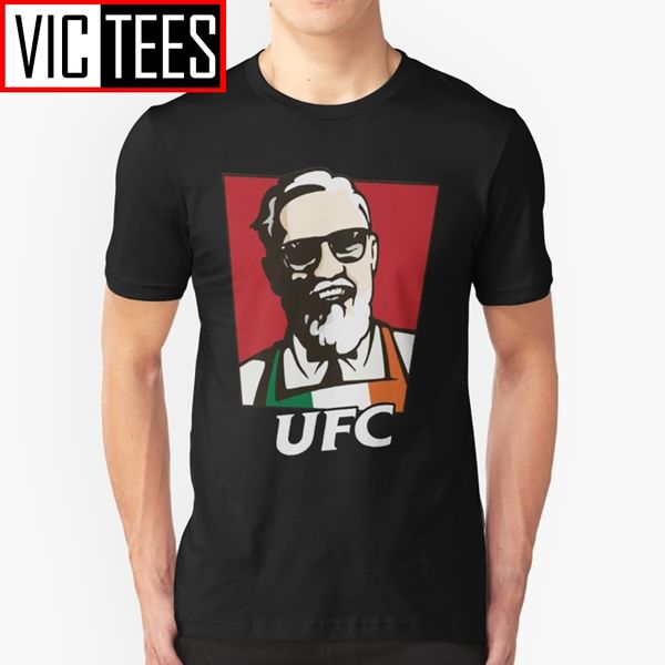 

man funny conor mcgregor kfc colonel harland sanders creative design printed t shirt men cotton tees funny t-shirt