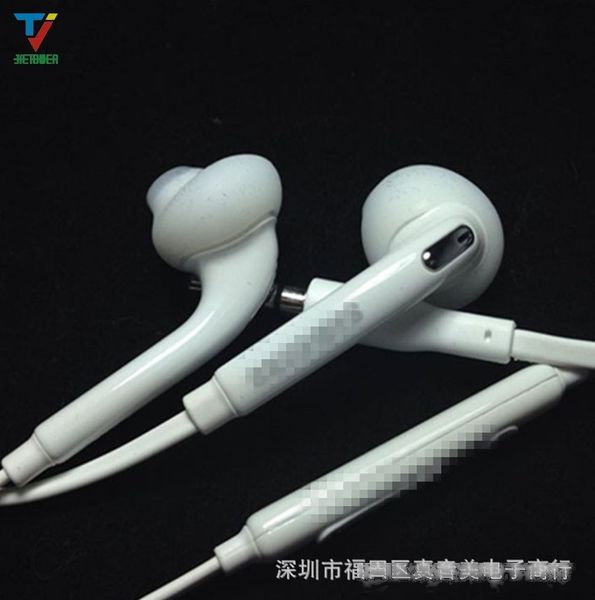 

1000pcs/lot 3.5mm in-ear earphones earbuds headphone headset with mic & remote volume control for samsung galaxy s6 i9800 s6 edge