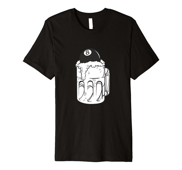 

2019 fashion 8 ball beer billiards t-shirt great gifts billiard tees tee shirt
