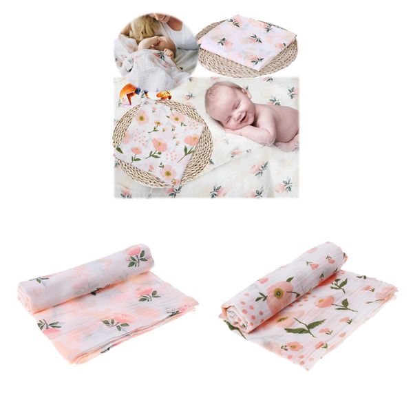 

2pcs muslin baby blanket for infant bedclothes