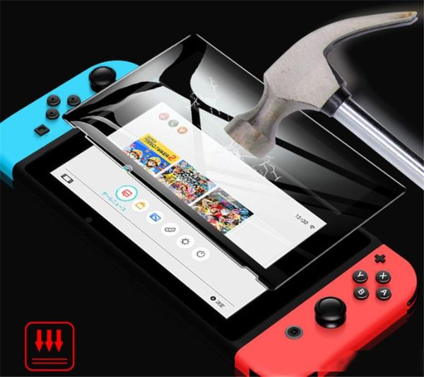 

for nintendo switch lite colorful tempered glass screen protector protective film case cover 2.5d 9h console consola ns accessories