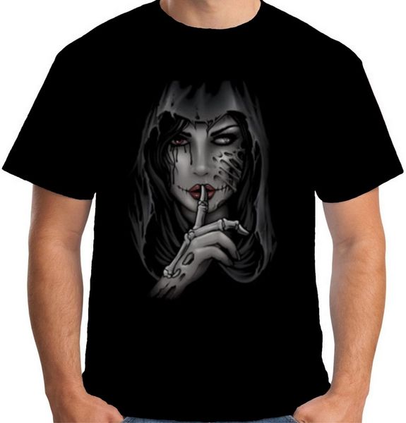 

velocitee мужские футболки довольно тсс lady day of the dead dia de los muertos хлопок tee shirt классический дизайн на заказ
