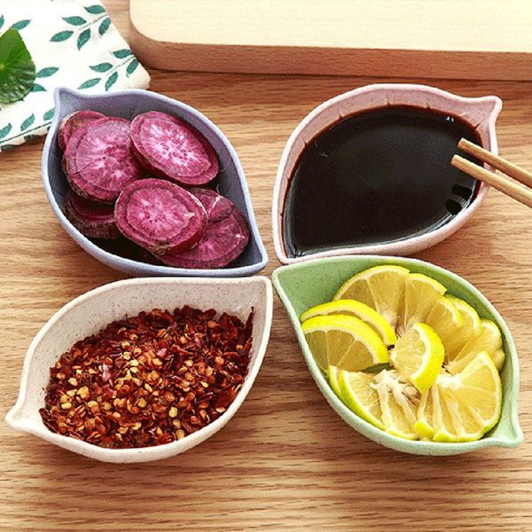 

mini dip saucer sauce tray snack bowl sauce sugar dish leaf shape set