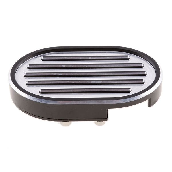 

edge cut brake pedal pad cover for harley sportster xl 883 1200 v-rod silver