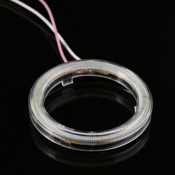 

2 шт х 70мм cob angel eyes halo автомобильные светодиодные кольца фар drl dc 12v