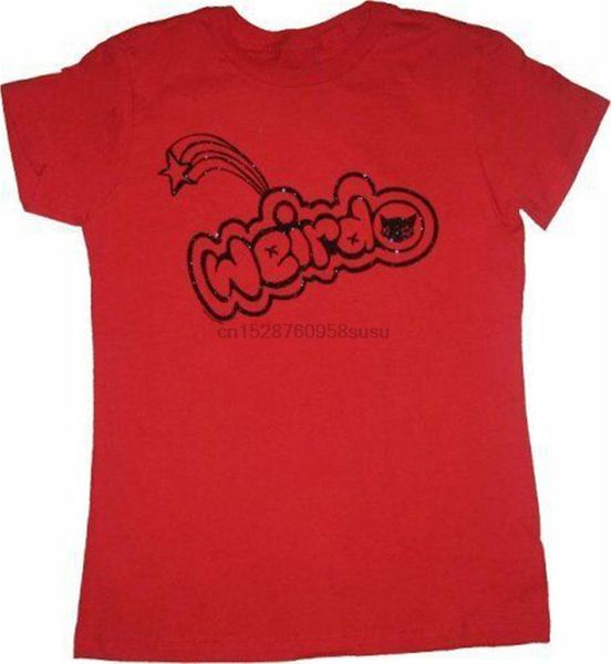 

emily the strange juniors womens shirt tee weirdo red summer tee shirt