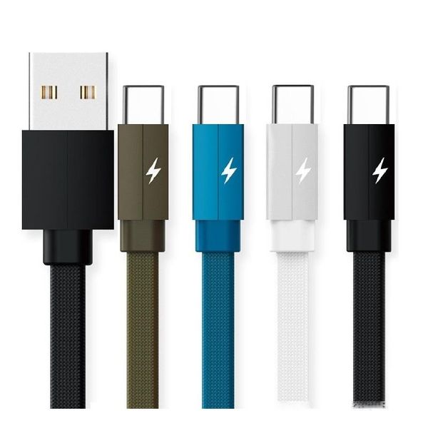 

alloy fabric cable type c micro usb cable 3ft 6ft 10ft usb c v8 5pin alloy braided noodle cables wire for samsung s8 s9 htc android pc