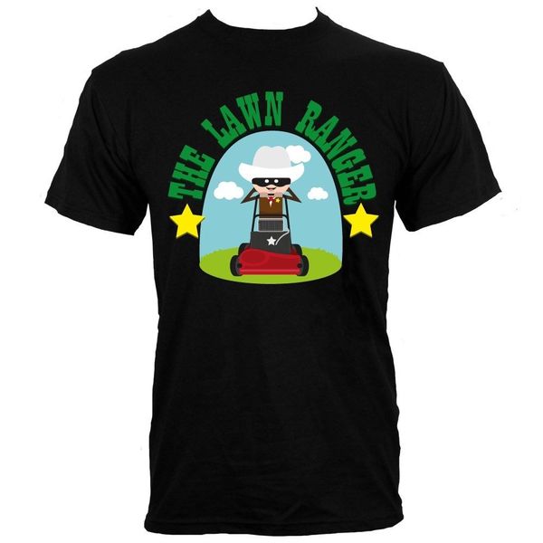 

herren t-shirt the lawn ranger schwarz t shirt o-neck summer personality fashion men t-shirts new 2018 fashion hot