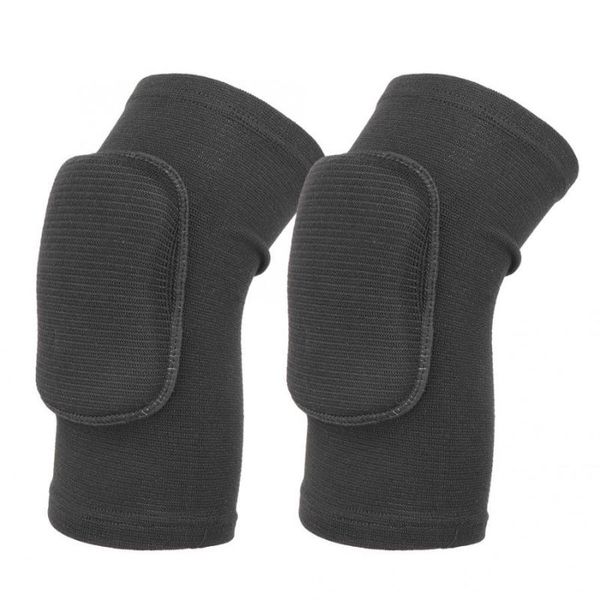 

2 pair anti-fall sport knee guard brace children kneecap kneepad volleyball football dancing sports safety protective gear, Black;gray