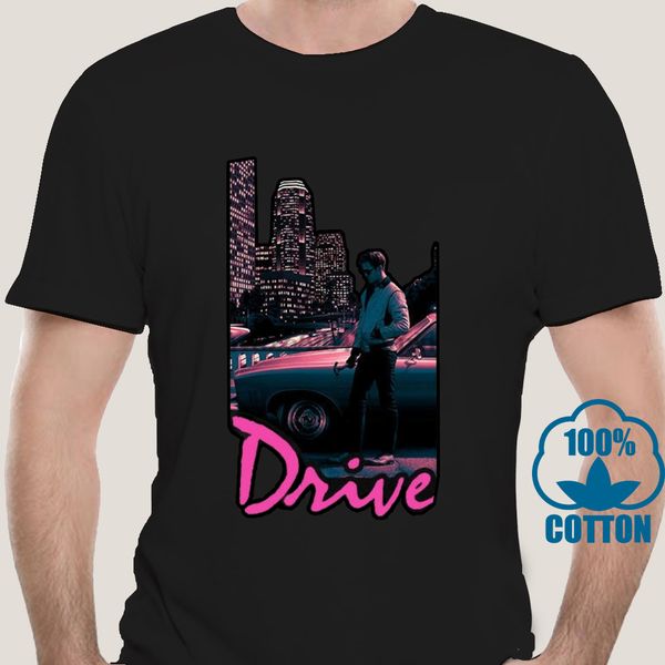 

1896a drive v9 movie poster ryan gosling t-shirt black all sizes s-5xl