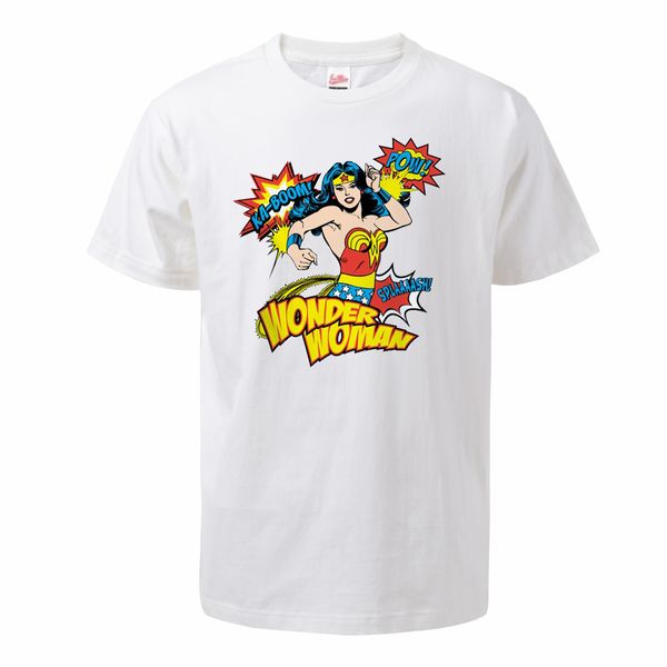 

wonder women print male tee fashion balck tee shirts men fashion super hero pure cotton tshirts