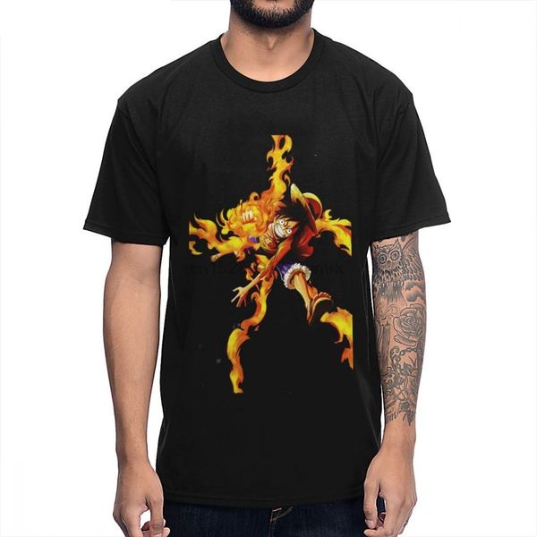

soft cotton classic one piece luffy tee shirt fashion streetwear men's tee