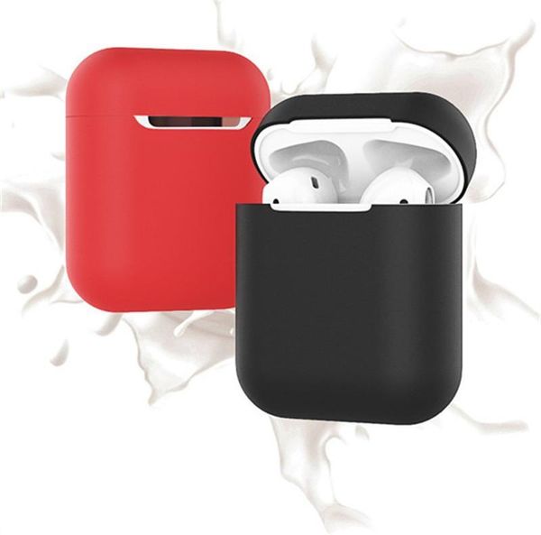 

case for apple airpods 2 silicone soft ultra thin case shield protector earphone sleeve pouch for air pods earphone set