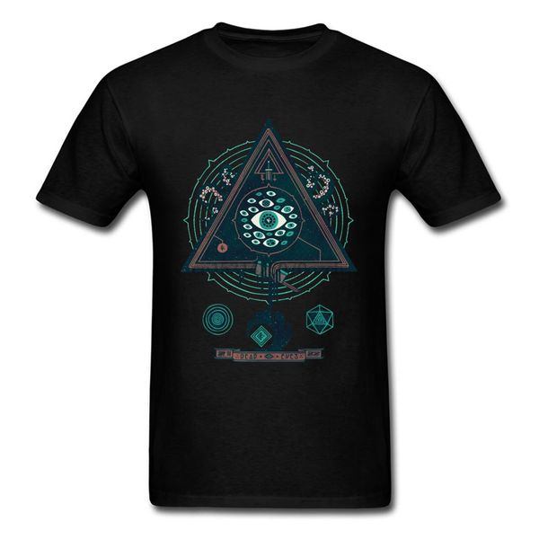 

дизайн всевидящий глаз футболка мужские футболки graphic tshirt геометрическая tops mandala tee осьминога хлопок одежда отец день подарков