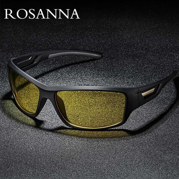 

sunglasses rosanna retro night vision men brand designer fashion polarized driving enhanced light anti-glare glasses, White;black