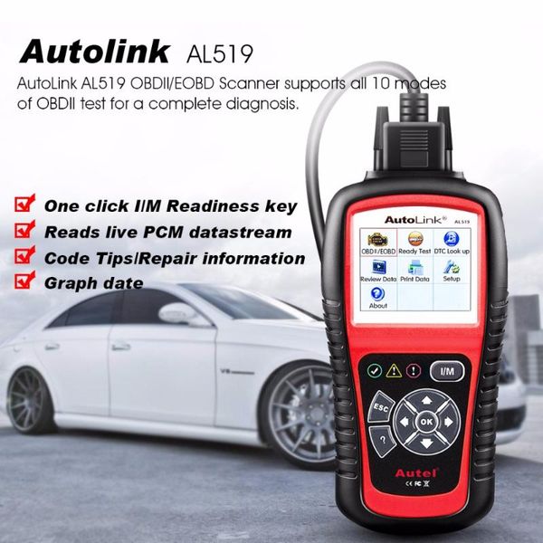 

autel autolink al519 auto diagnostic tool scanner car fault code reader obd2 can code reader scanner upgrade version of ms509