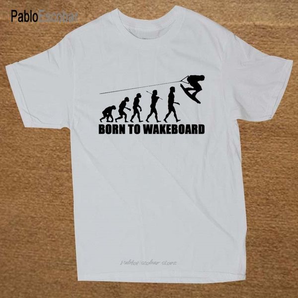 

born to wakeboard evolution christmas gift t shirt funny tshirt