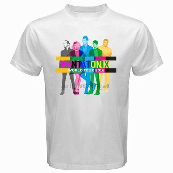

new pentatonix world tour american a capella mens white t-shirt size s to 3xl