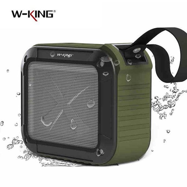 W-KING S7 Tragbarer NFC-Lautsprecher, kabellos, wasserdicht, Bluetooth 4.0, mit 10 Stunden Spielzeit für draußen/unter der Dusche, 4 Farben