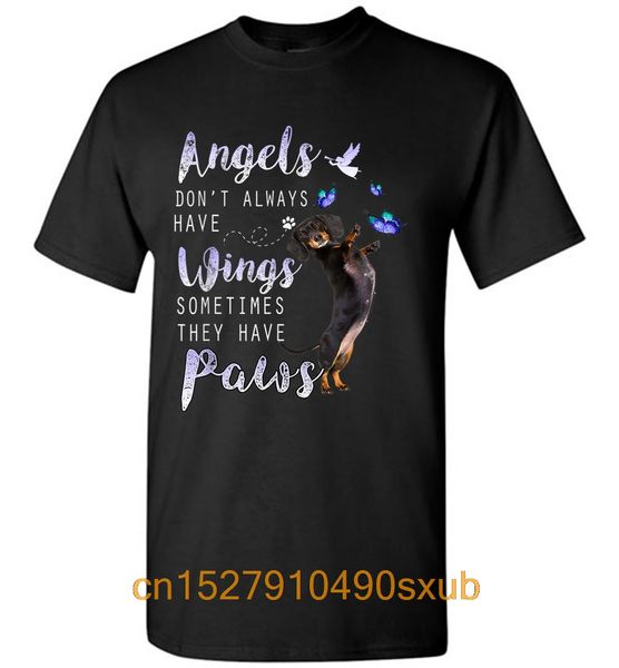 

dachshund angels have paws men t-shirt