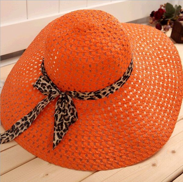 

wide brim hats fashion sun hat women's summer foldable straw for women beach headwear, Blue;gray