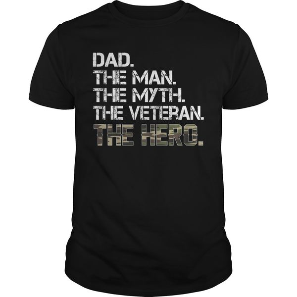 

dad the man myth usa veterans day camouflage gift t shirt