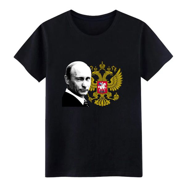 

men's 77 president putin russia russland gerb rossii t shirt custom cotton euro size s-3xl solid color cute new fashion shirt