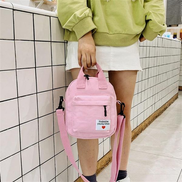 

women pure color casual tote outdoor bag canvas luxury handbags women soild color bags designer zipper shoulder bag dropshipping