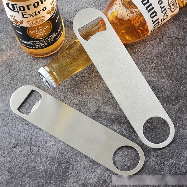 

creative new large flat stainless steel beer bottle cap openers bar blade kitchen bar ktv tools