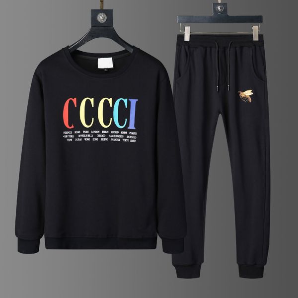 

20fw мужской tracksuit лучшего качества осень толстовка sportwear элегантного грейс мужская упражнение толстовка + joggers костюм размер -3, Gray