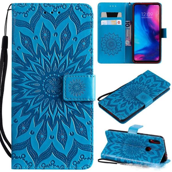 

redmi note 7 3d sunflower stand leather cases for xiaomi redmi note 7 pro case with wallet flip cases cover