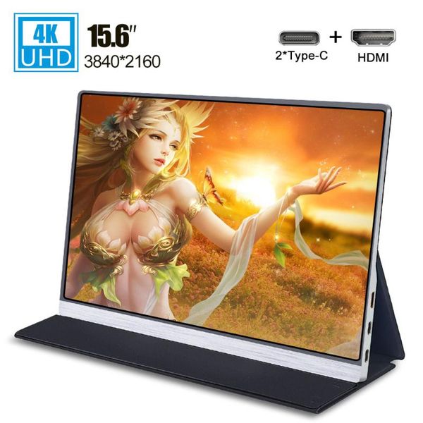 

15.6" portable monitor 4k 3840*2160 for ps4 switch xbox huawei phone lapmonitor pc computer lcd screen display