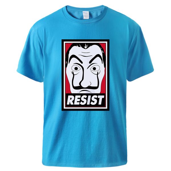 

cotton t shirts house of paper money heist la casa de papel man casual loose tshirts 2020 summer short sleeve tshirt workout top