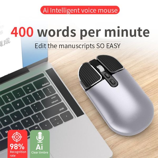 

mice computer voice wireless mouse 1600dpi adjustable receiver optical 2.4ghz intelligent for laptop