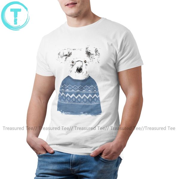 

koala t shirt winter koala t-shirt big cotton tee shirt male short sleeve print funny casual tshirt